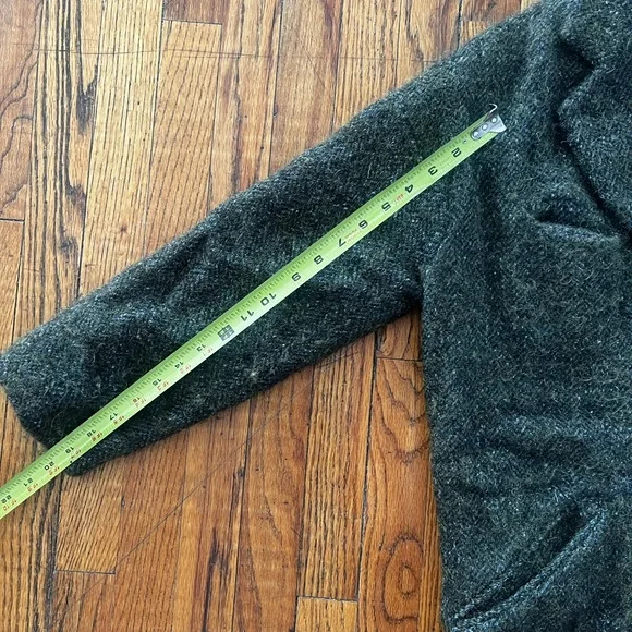 Isabel Marant Etoile olive green wool and alpaca cocoon coat - Picture 7 of 8